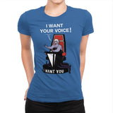 I Want Your Voice Now! - Raffitees - Womens Premium T-Shirts RIPT Apparel Small / Royal