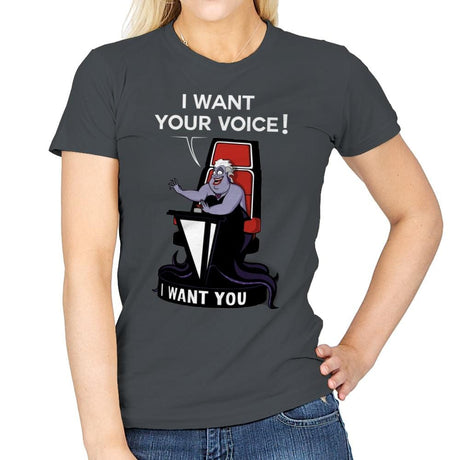 I Want Your Voice Now! - Raffitees - Womens T-Shirts RIPT Apparel Small / Charcoal