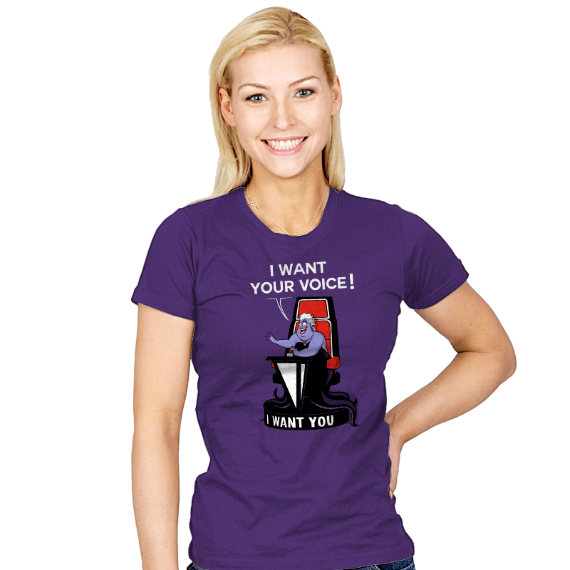 I Want Your VOICE! - Womens T-Shirts RIPT Apparel