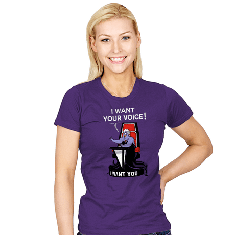 I Want Your VOICE! - Womens T-Shirts RIPT Apparel