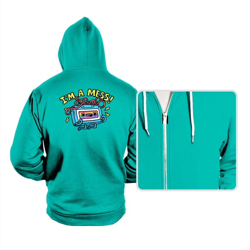 I was a Mess in the 90s - Hoodies Hoodies RIPT Apparel Small / Teal