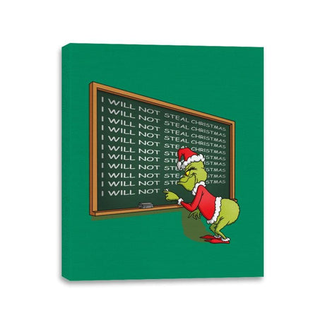 I will not Steal Christmas - Canvas Wraps Canvas Wraps RIPT Apparel 11x14 / Kelly