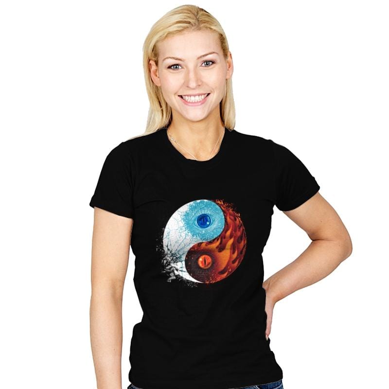 Ice and Fire - Womens T-Shirts RIPT Apparel