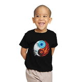 Ice and Fire - Youth T-Shirts RIPT Apparel X-small / Black
