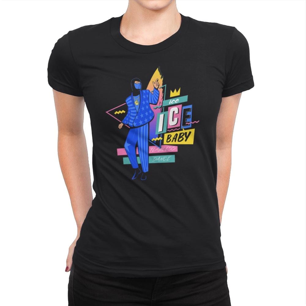 Ice Ice Baby - Womens Premium T-Shirts RIPT Apparel Small / Black