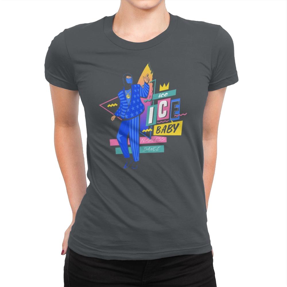 Ice Ice Baby - Womens Premium T-Shirts RIPT Apparel Small / Heavy Metal
