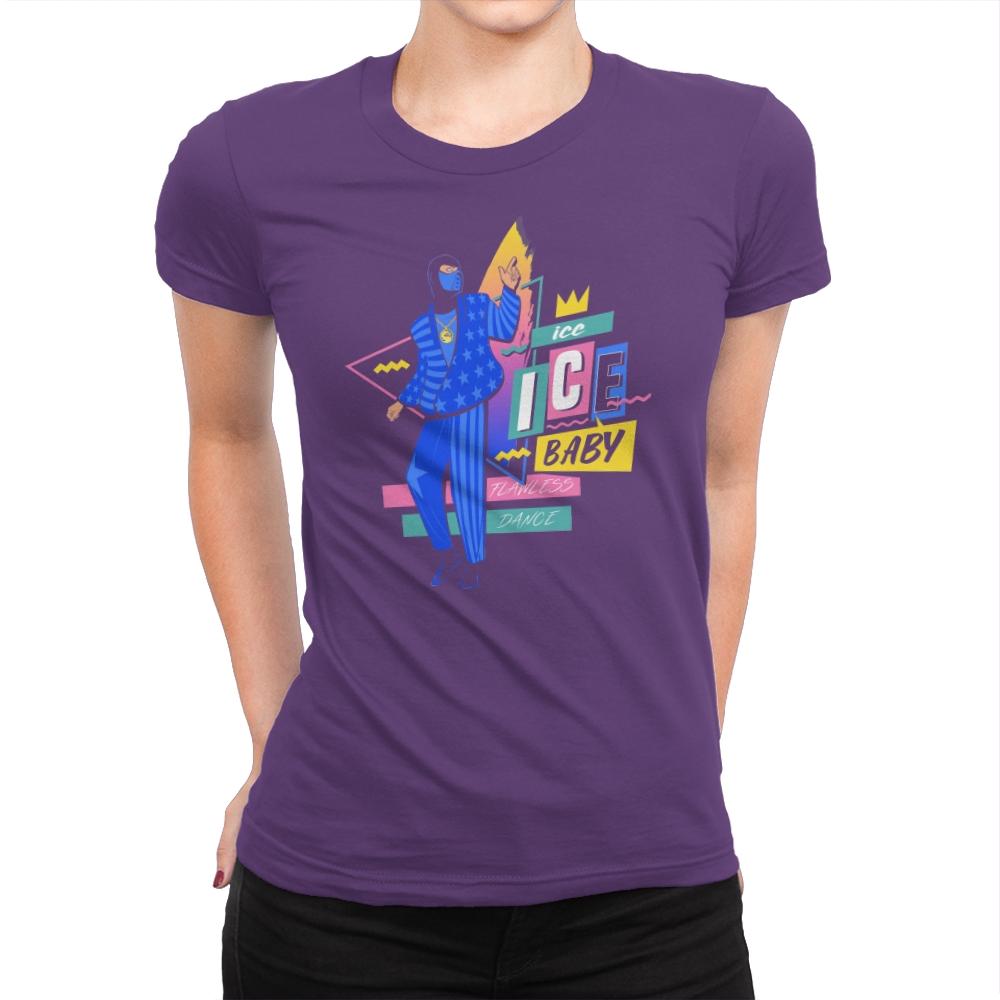 Ice Ice Baby - Womens Premium T-Shirts RIPT Apparel Small / Purple Rush