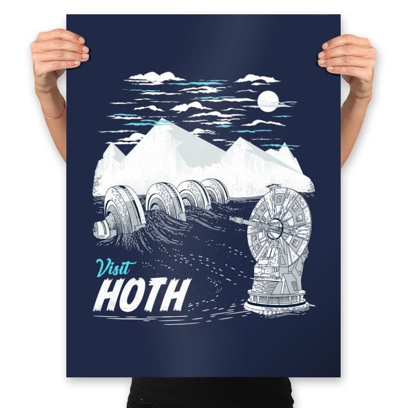 Ice Planet - Prints Posters RIPT Apparel 18x24 / Navy