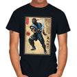 Ice Warrior Woodblock - Mens T-Shirts RIPT Apparel Small / Black
