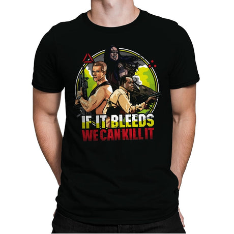 If It Bleeds We Can Kill It - Mens Premium T-Shirts RIPT Apparel Small / Black