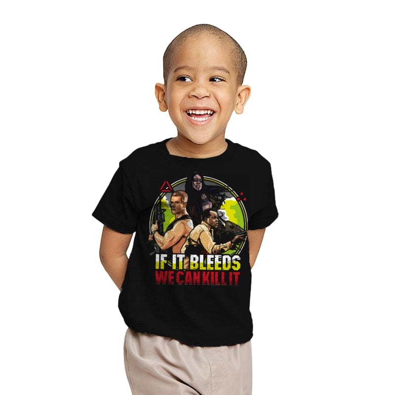 If It Bleeds We Can Kill It - Youth T-Shirts RIPT Apparel X-small / Black
