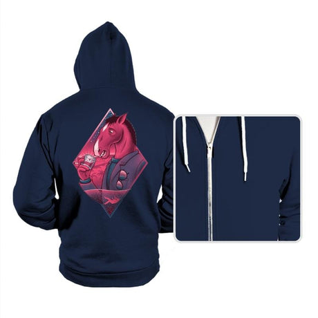 If Wishes Were Horses - Hoodies Hoodies RIPT Apparel Small / Navy
