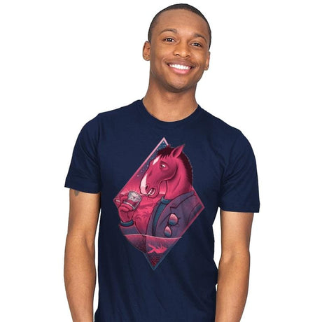 If Wishes Were Horses - Mens T-Shirts RIPT Apparel Small / Navy