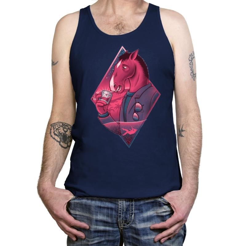 If Wishes Were Horses - Tanktop Tanktop RIPT Apparel X-Small / Navy