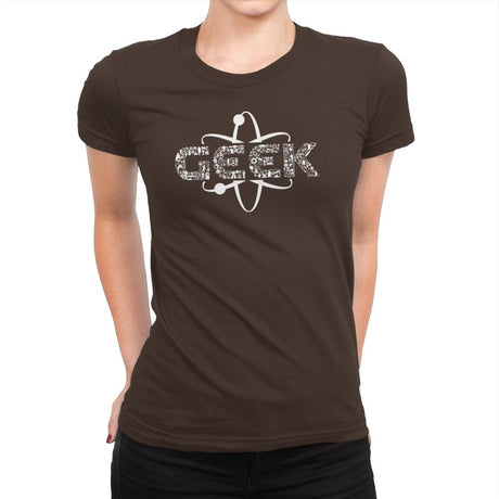 iGeek Exclusive - Womens Premium T-Shirts RIPT Apparel Small / Dark Chocolate