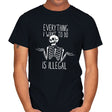 Illegal Activity - Mens T-Shirts RIPT Apparel Small / Black