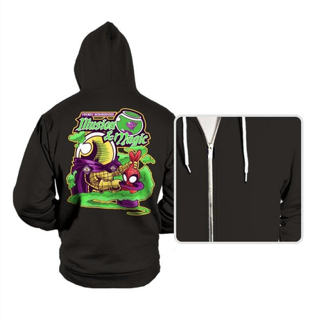 Illusion And Magic - Hoodies Hoodies RIPT Apparel Small / Black