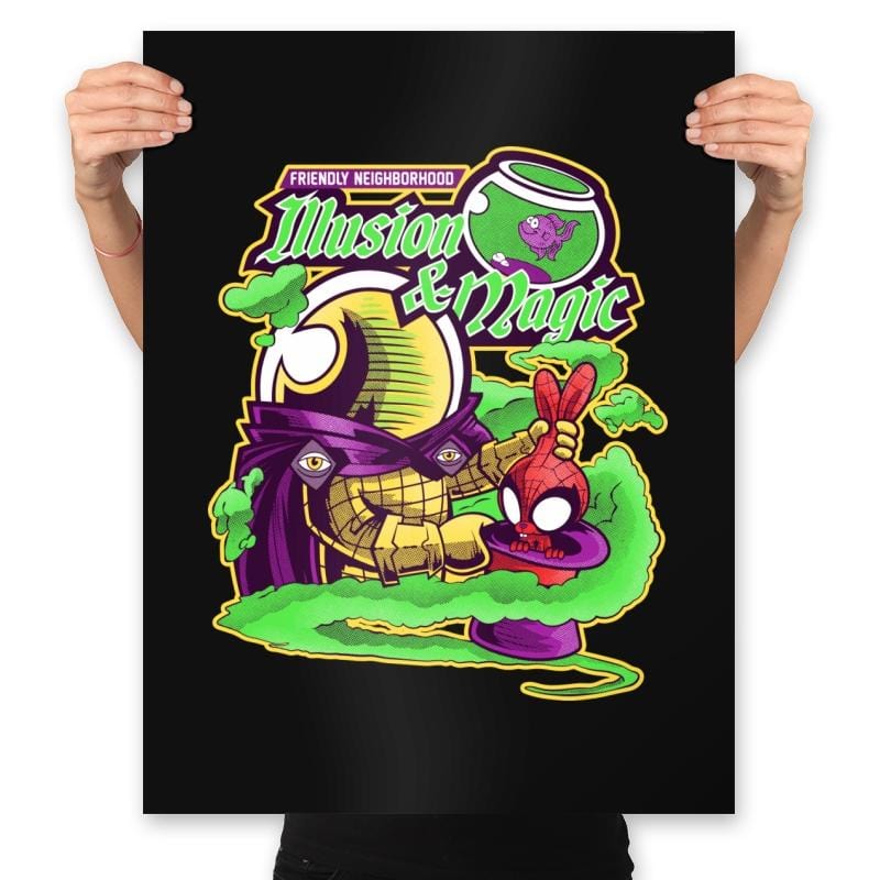 Illusion And Magic - Prints Posters RIPT Apparel 18x24 / Black
