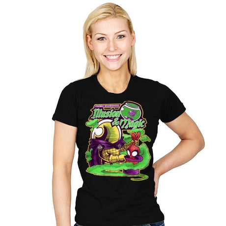 Illusion And Magic - Womens T-Shirts RIPT Apparel Small / Black