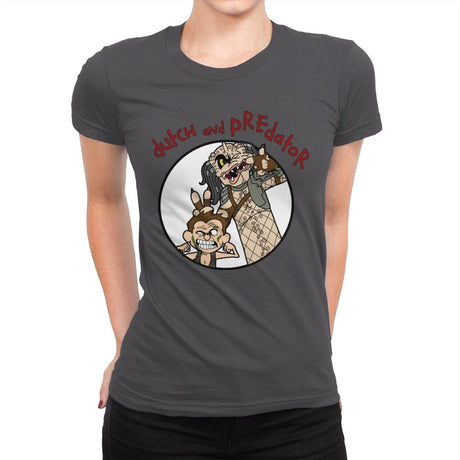 Imaginary Predator - Womens Premium T-Shirts RIPT Apparel Small / Heavy Metal
