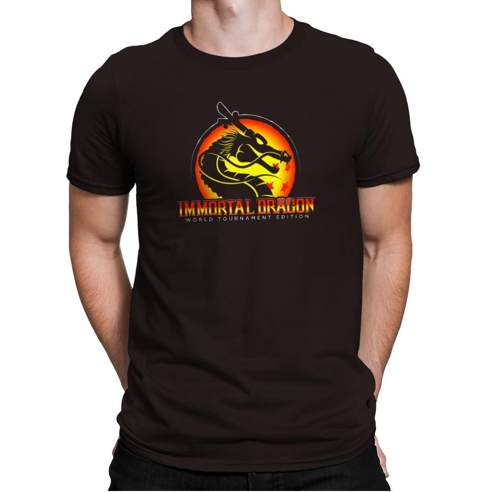 Immortal Dragon - Kamehameha Tees - Mens Premium T-Shirts RIPT Apparel Small / Dark Chocolate
