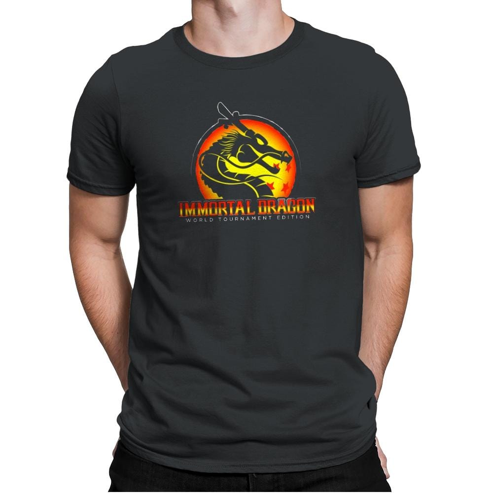 Immortal Dragon - Kamehameha Tees - Mens Premium T-Shirts RIPT Apparel Small / Heavy Metal
