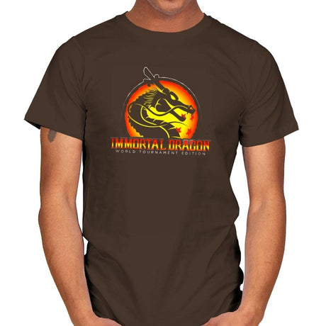 Immortal Dragon - Kamehameha Tees - Mens T-Shirts RIPT Apparel Small / Dark Chocolate