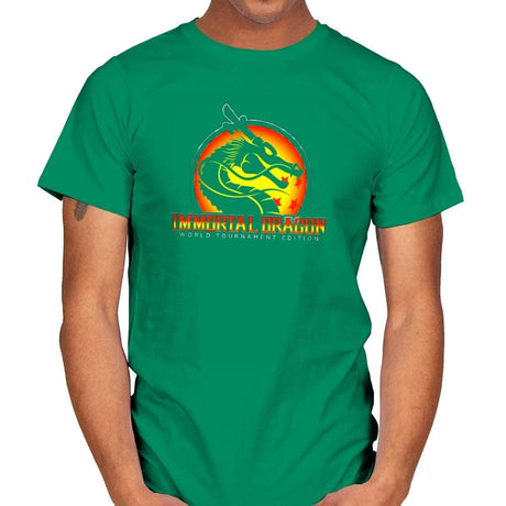 Immortal Dragon - Kamehameha Tees - Mens T-Shirts RIPT Apparel Small / Kelly Green