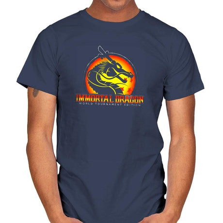 Immortal Dragon - Kamehameha Tees - Mens T-Shirts RIPT Apparel Small / Navy