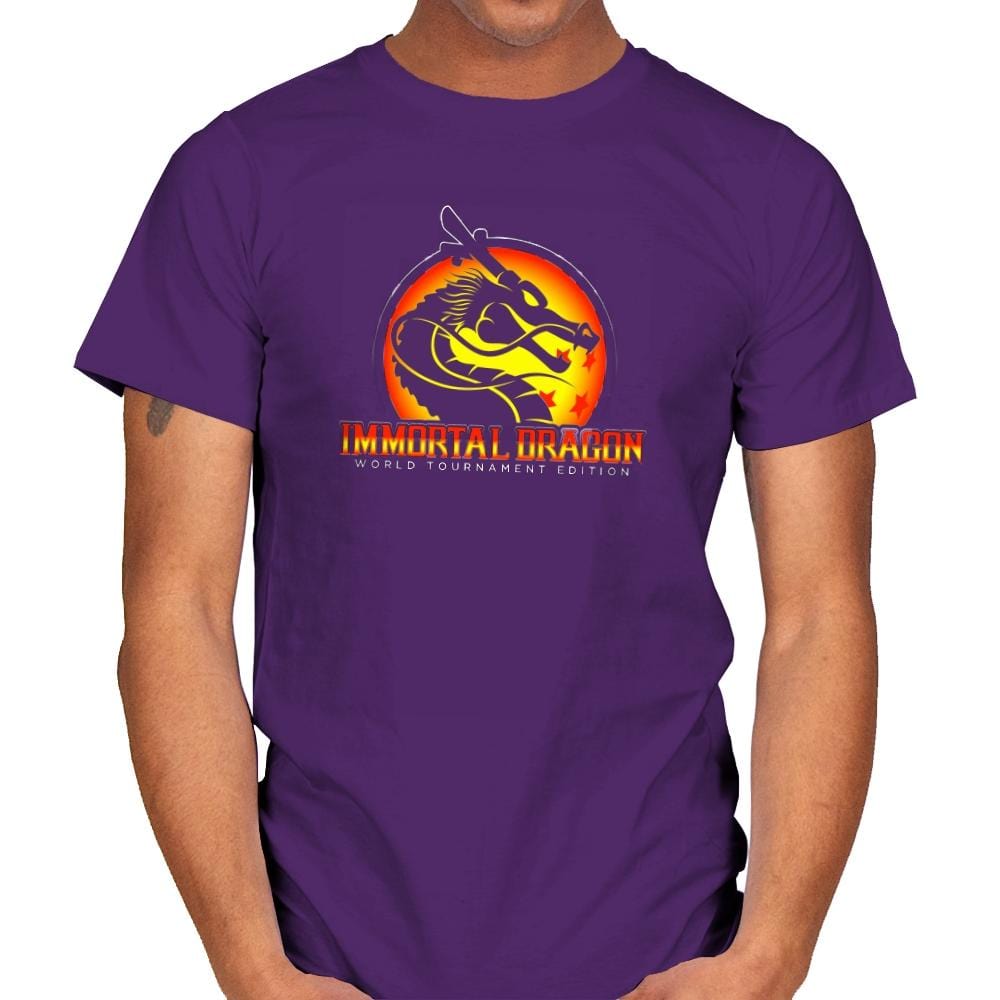 Immortal Dragon - Kamehameha Tees - Mens T-Shirts RIPT Apparel Small / Purple