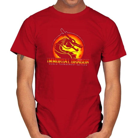 Immortal Dragon - Kamehameha Tees - Mens T-Shirts RIPT Apparel Small / Red