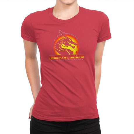 Immortal Dragon - Kamehameha Tees - Womens Premium T-Shirts RIPT Apparel Small / Red