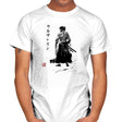 Immortal Samurai Sumi-e - Sumi Ink Wars - Mens T-Shirts RIPT Apparel Small / White