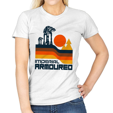 Imperial Armoured - Womens T-Shirts RIPT Apparel Small / White