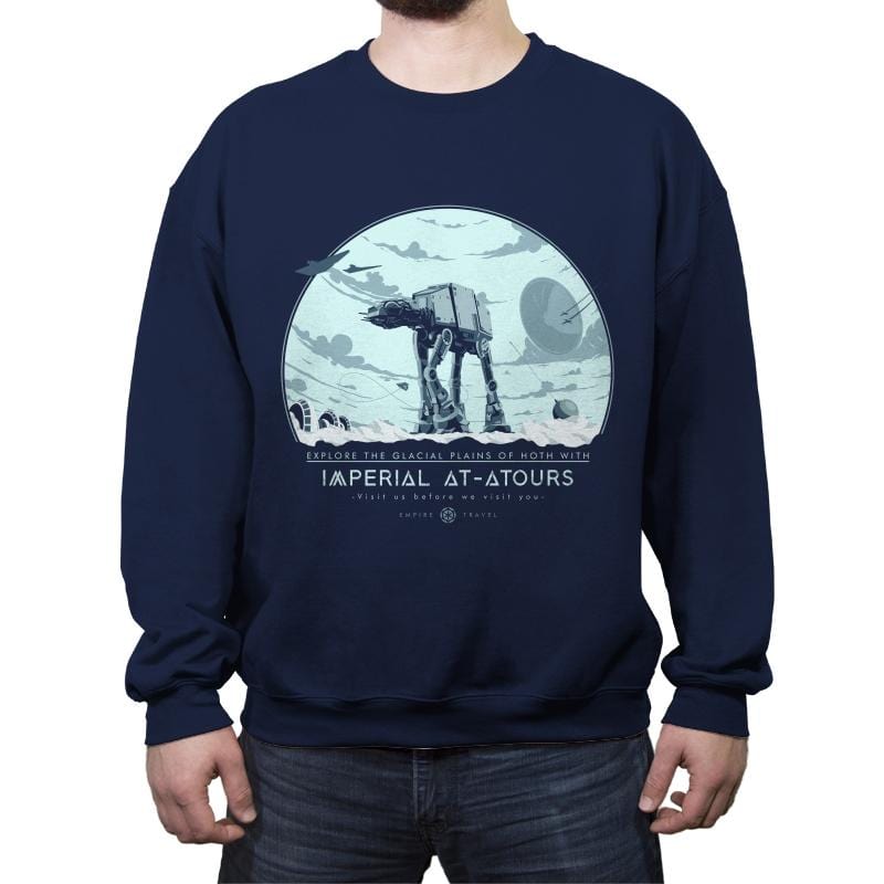 Imperial Tours - Crew Neck Sweatshirt Crew Neck Sweatshirt RIPT Apparel Small / Navy