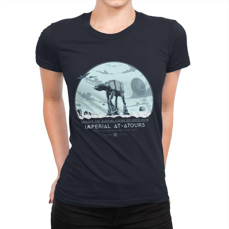 Imperial Tours - Womens Premium T-Shirts RIPT Apparel Small / Midnight Navy