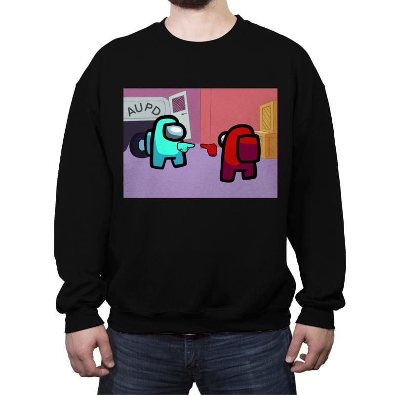 Imposter - Crew Neck Sweatshirt Crew Neck Sweatshirt RIPT Apparel Small / Black