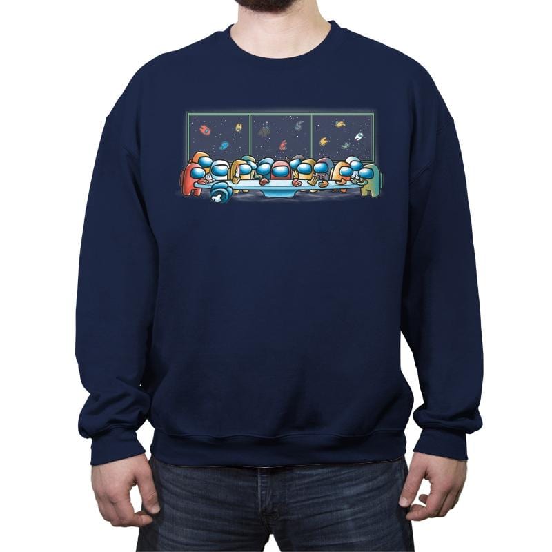 Impostor Supper - Crew Neck Sweatshirt Crew Neck Sweatshirt RIPT Apparel Small / Navy