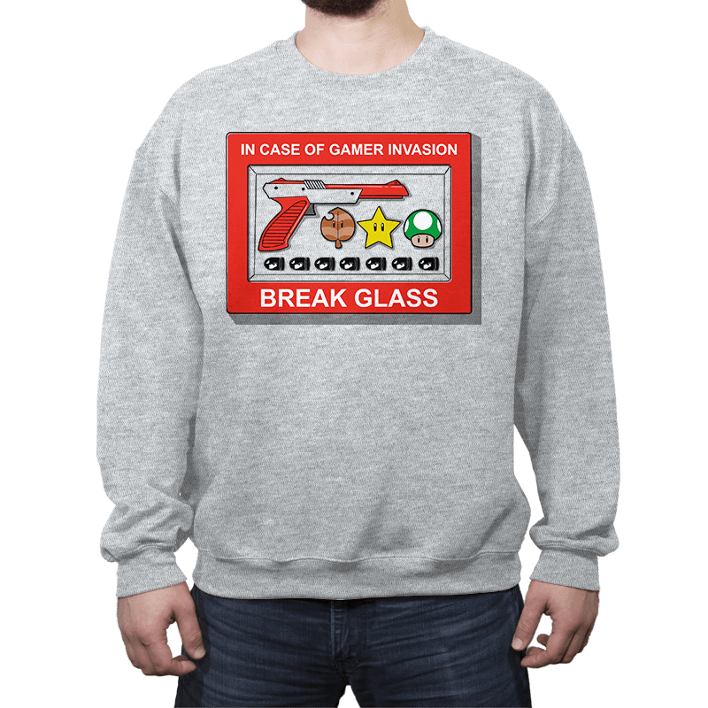 In Case of Gamer Invasion - Crew Neck Crew Neck RIPT Apparel