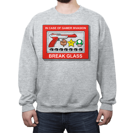 In Case of Gamer Invasion - Crew Neck Crew Neck RIPT Apparel