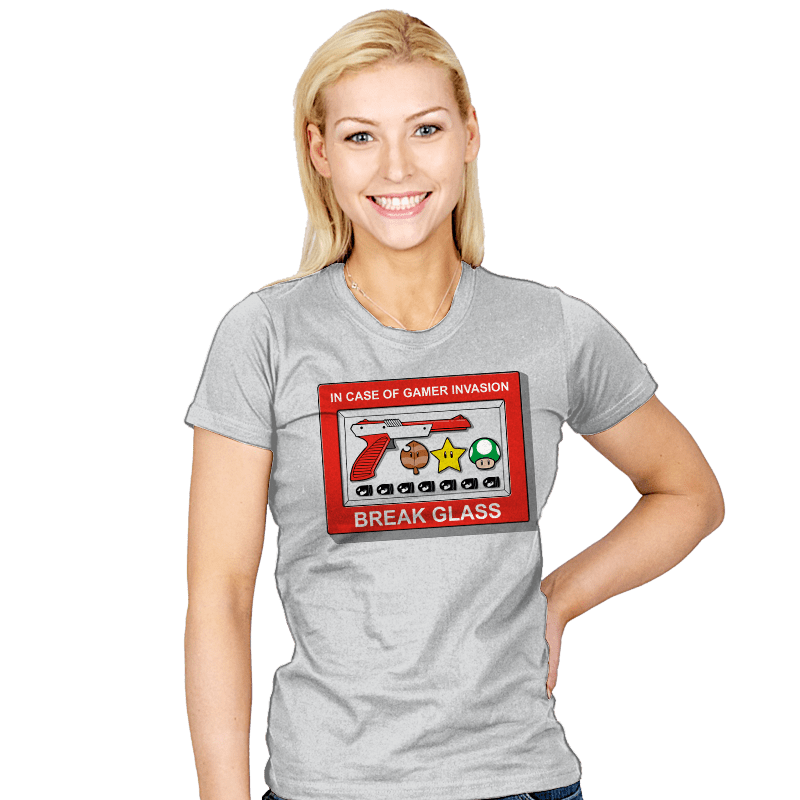 In Case of Gamer Invasion - Womens T-Shirts RIPT Apparel