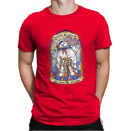 In Gozer we cross - Mens Premium T-Shirts RIPT Apparel Small / Red