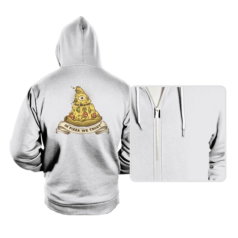 In Pizza We Trust - Hoodies Hoodies RIPT Apparel Small / White