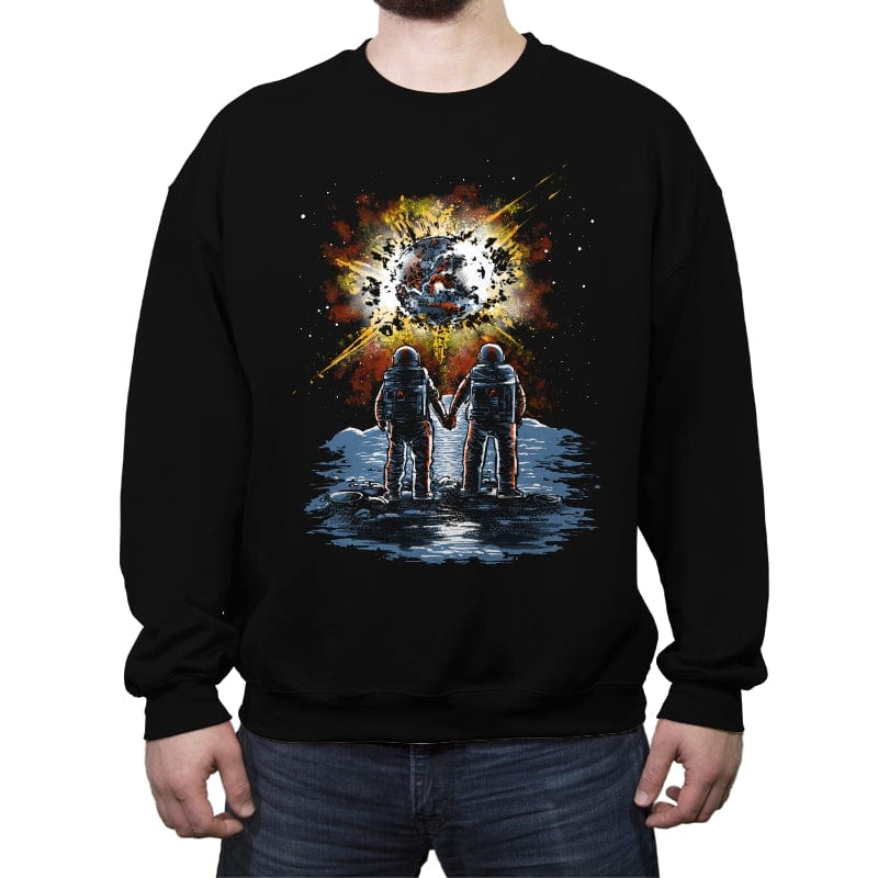 In the End of the World - Crew Neck Sweatshirt Crew Neck Sweatshirt RIPT Apparel Small / Black