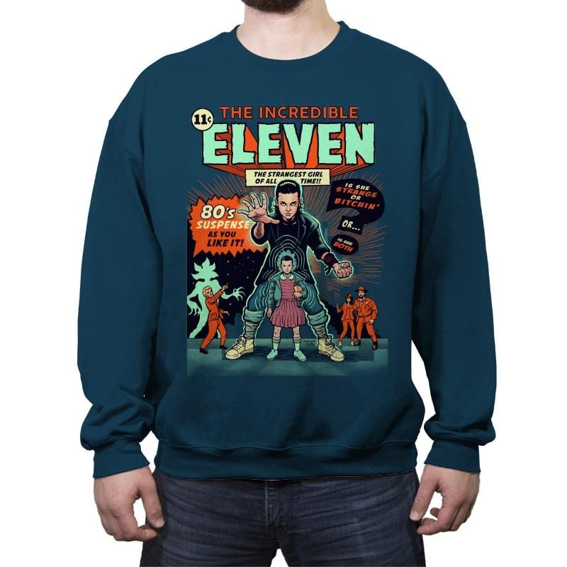 Incredible Eleven - Crew Neck Sweatshirt Crew Neck Sweatshirt RIPT Apparel