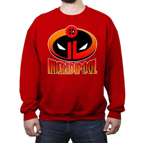 Incredipool - Crew Neck Sweatshirt Crew Neck Sweatshirt RIPT Apparel Small / Red