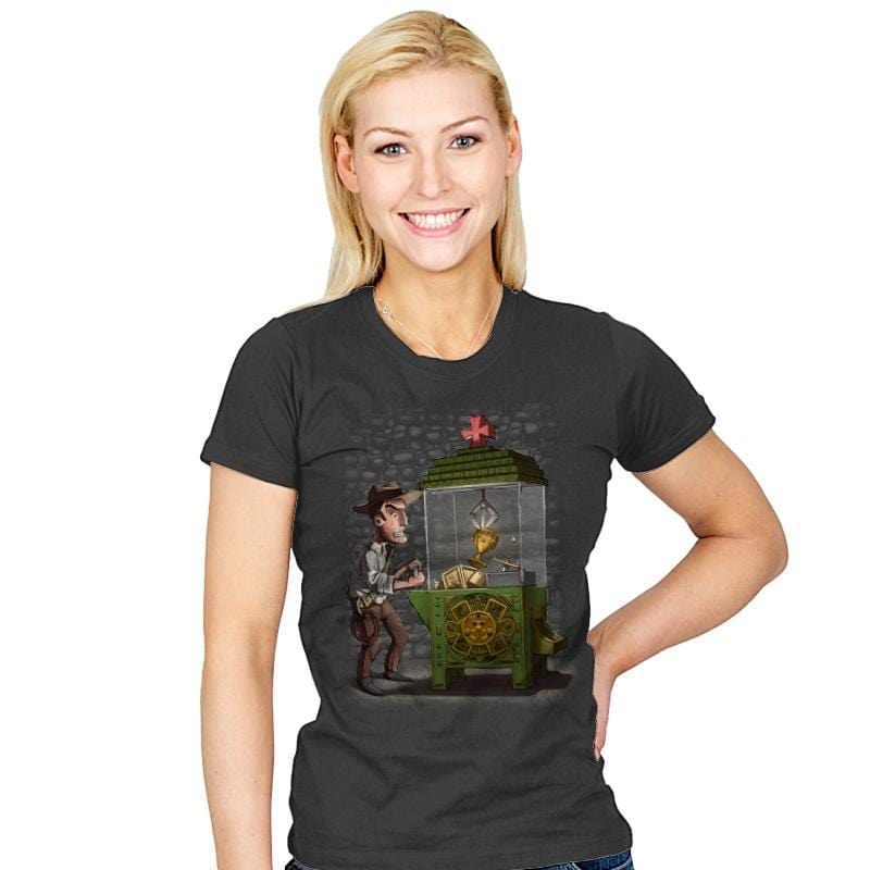 Indy's Last Coin - Womens T-Shirts RIPT Apparel Small / Charcoal