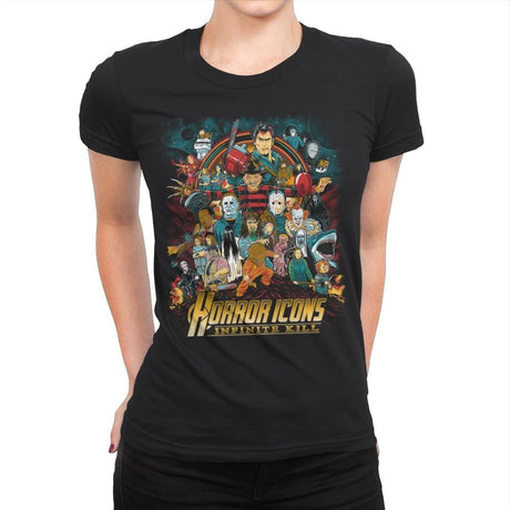 Infinite Kill - Womens Premium T-Shirts RIPT Apparel Small / Black