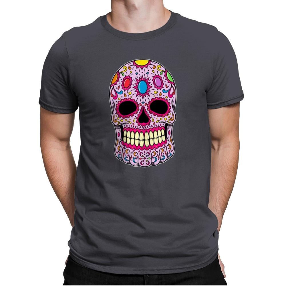 Infinity Calavera - Mens Premium T-Shirts RIPT Apparel Small / Heavy Metal