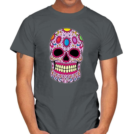 Infinity Calavera - Mens T-Shirts RIPT Apparel Small / Charcoal